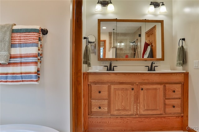 bathroom featuring vanity