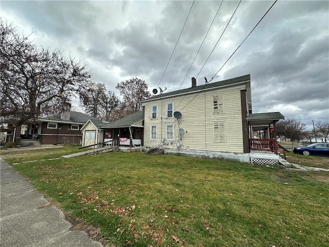 22 W William St, Bath, NY 14810 - view of home's exterior with a yard