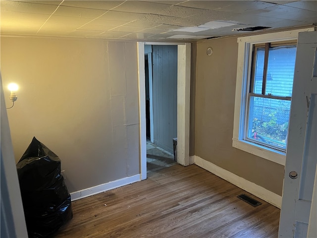 unfurnished bedroom featuring hardwood / wood-style floors