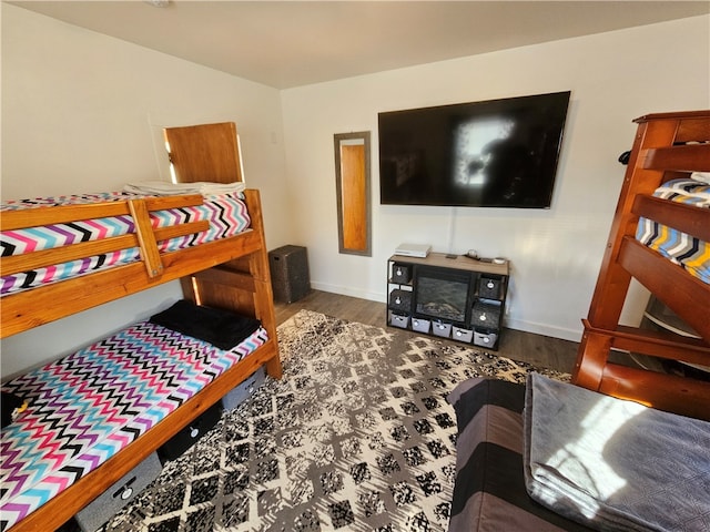 bedroom featuring hardwood / wood-style floors