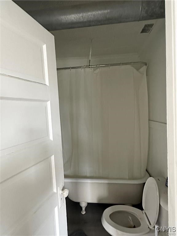 bathroom featuring toilet