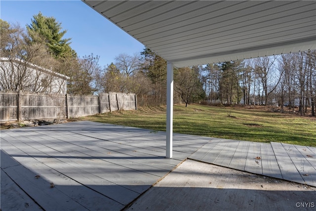 view of patio / terrace featuring a deck