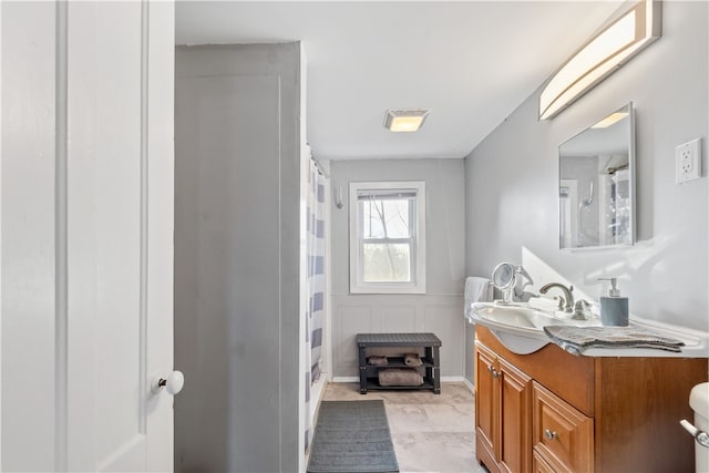 bathroom featuring vanity