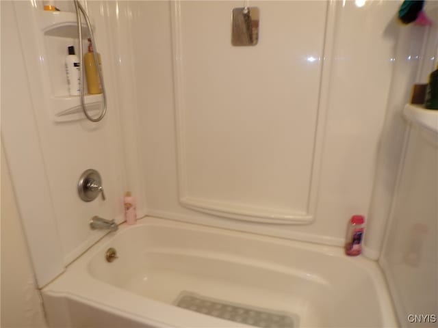 bathroom featuring bathing tub / shower combination