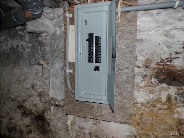 utility room with electric panel