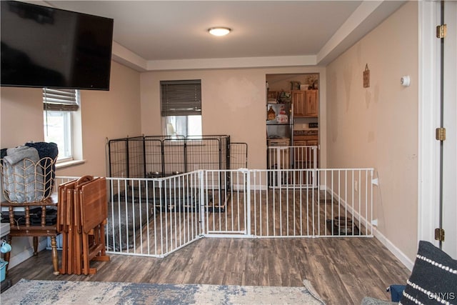 interior space featuring hardwood / wood-style floors