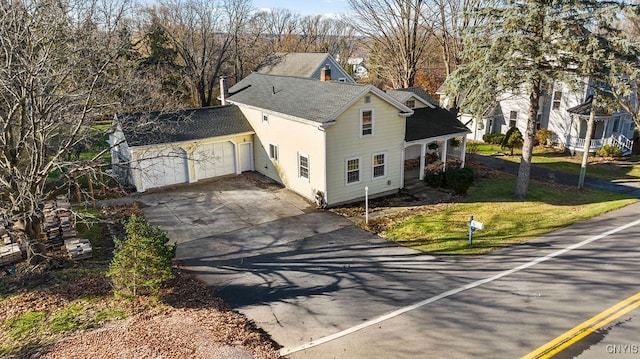 view of home's exterior featuring a garage