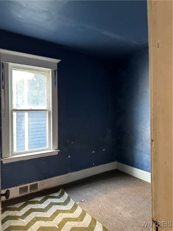 view of carpeted empty room