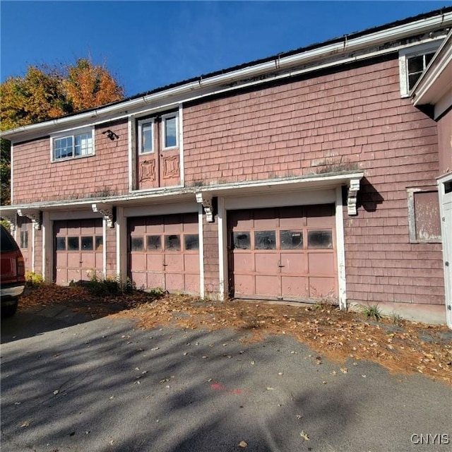 view of home's exterior featuring a garage