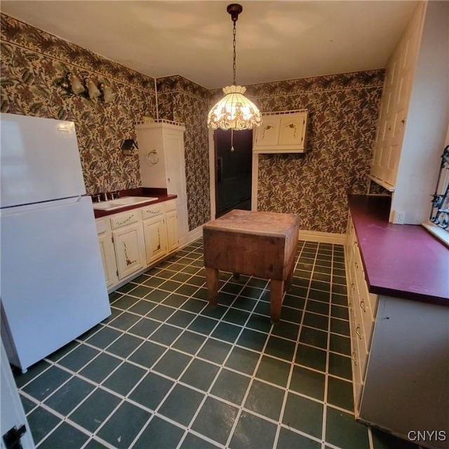 dining room featuring sink