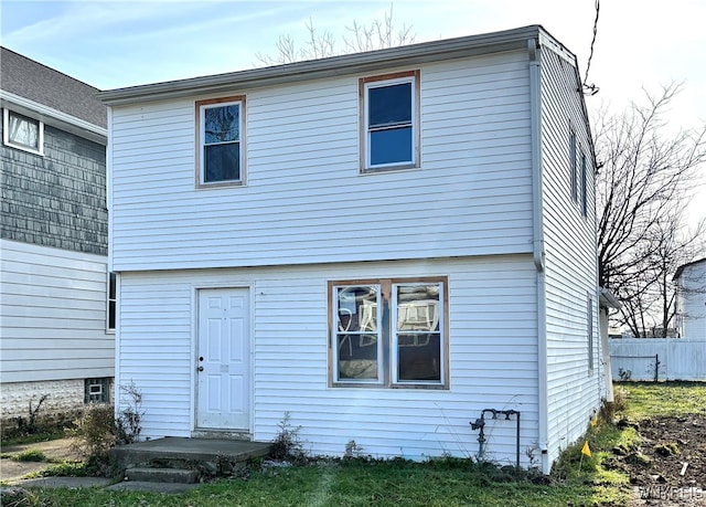 view of rear view of property