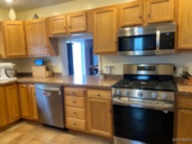 kitchen with stainless steel appliances