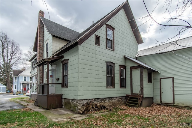 view of rear view of property