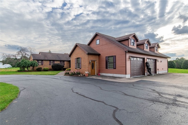 front facade featuring a garage