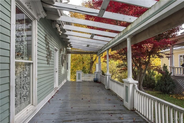 8 E Park, Kirkland, NY 13323 - wooden porch with a pergola