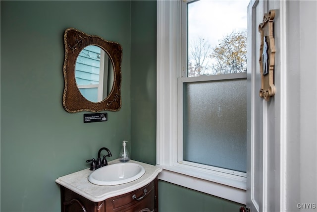 bathroom featuring vanity