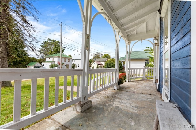 view of patio / terrace featuring a porch