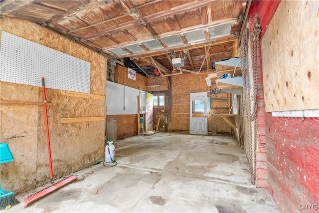 miscellaneous room with concrete flooring