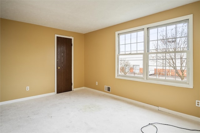 view of carpeted empty room