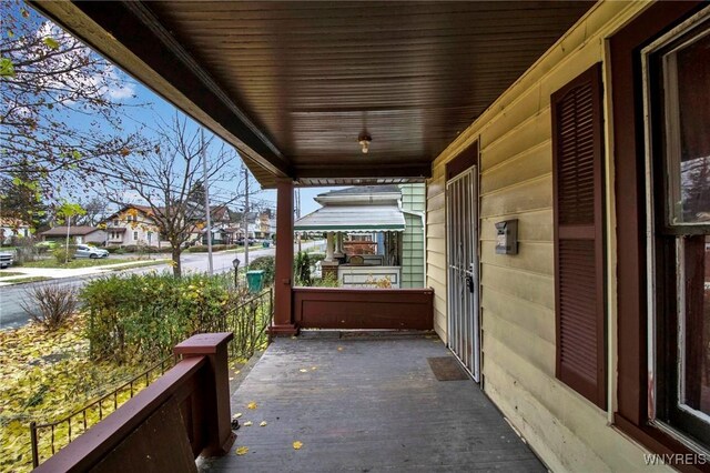 1857 Ontario Ave, Niagara Falls, NY 14305 - covered porch with a residential view