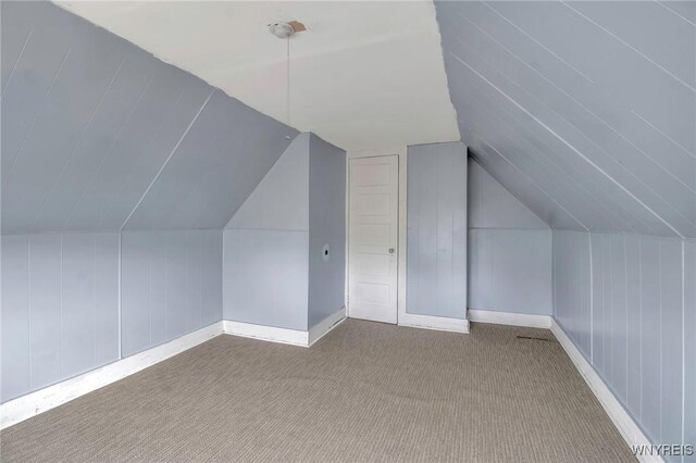 1857 Ontario Ave, Niagara Falls, NY 14305 - bonus room featuring carpet and vaulted ceiling