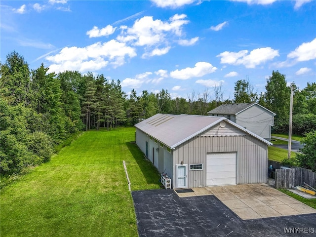 exterior space featuring a yard