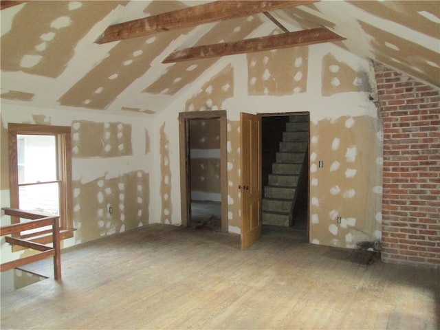 view of attic