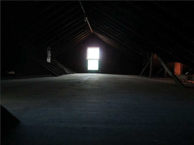 view of attic