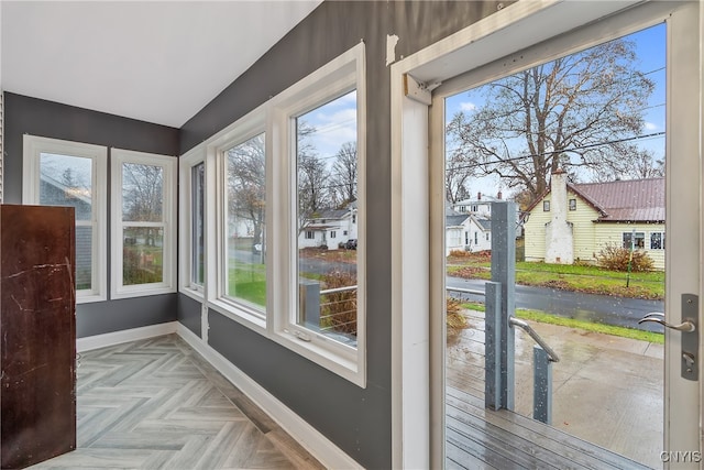 sunroom featuring a wealth of natural light