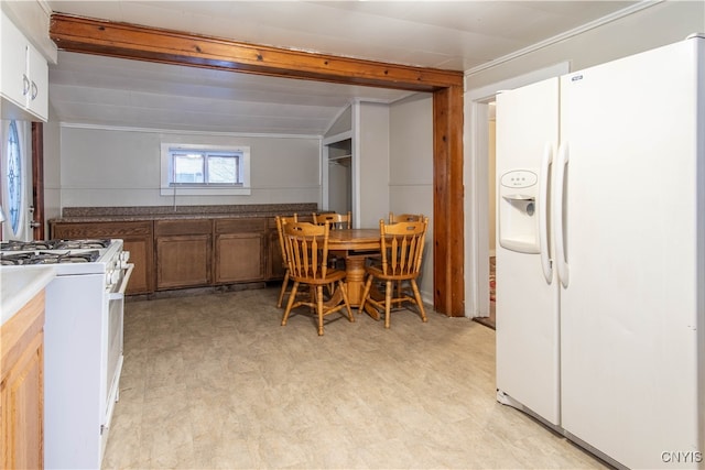 kitchen featuring white appliances