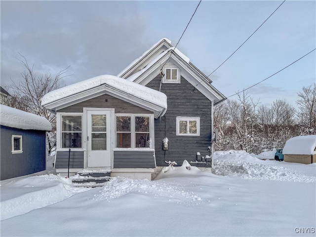 view of front of home