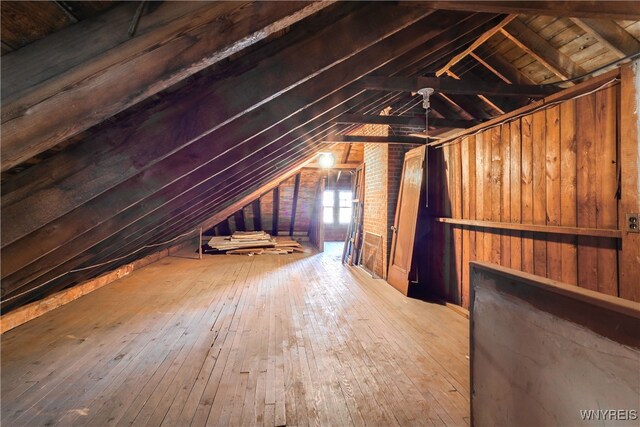 view of attic