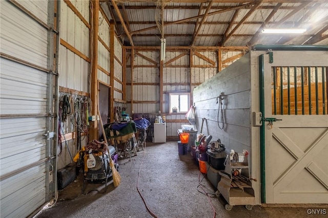 view of horse barn