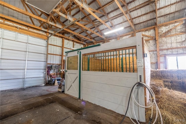 view of horse barn