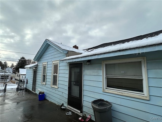 view of home's exterior with a patio