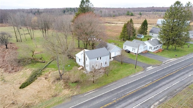 bird's eye view featuring a rural view