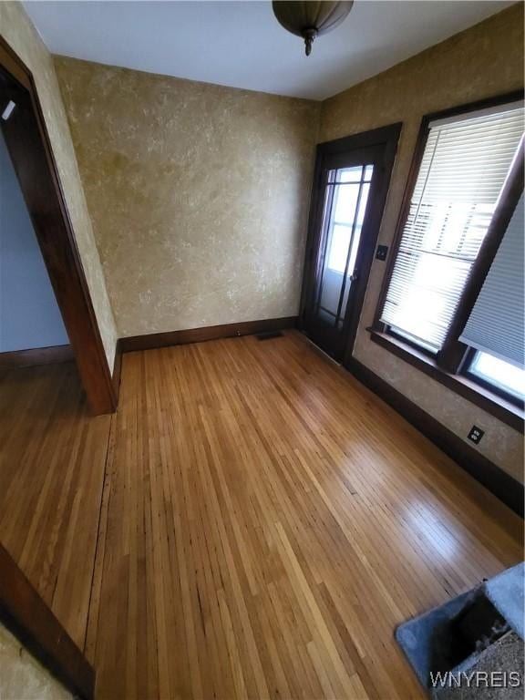 entrance foyer featuring light hardwood / wood-style flooring