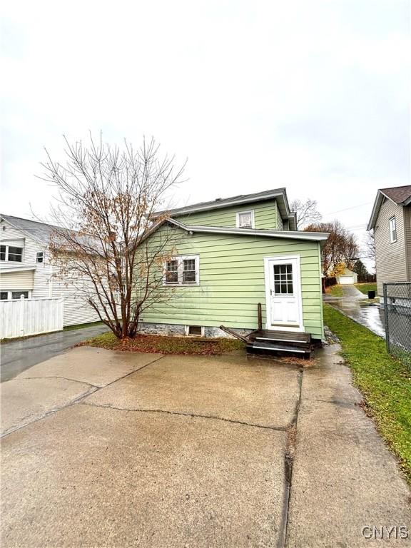 view of rear view of property