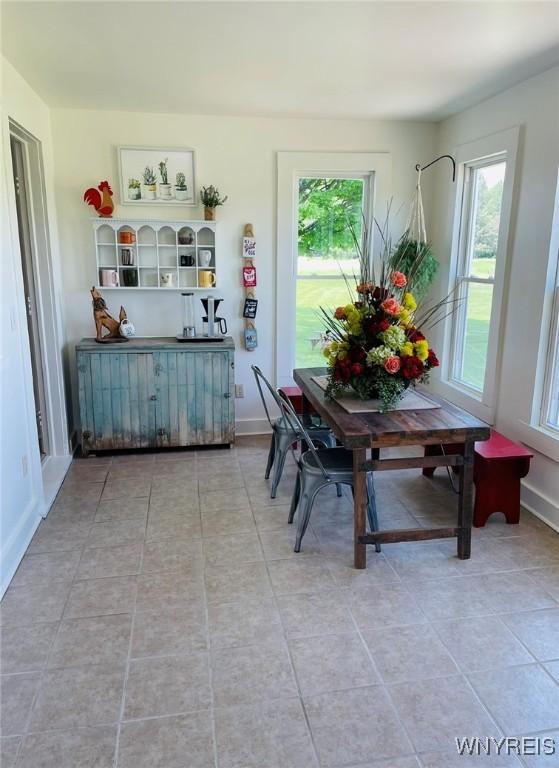 view of dining space