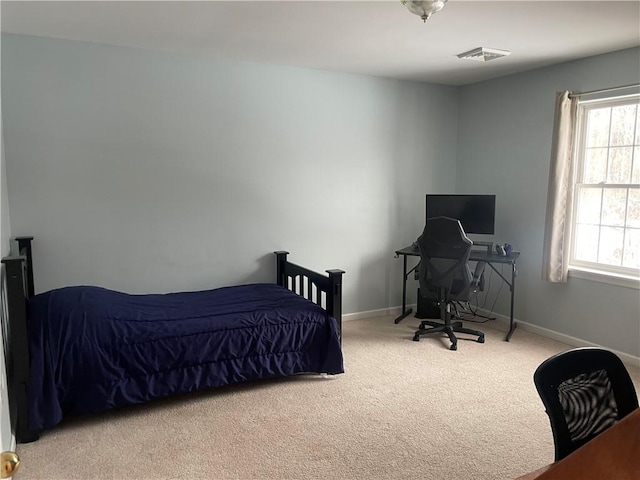 bedroom with carpet flooring