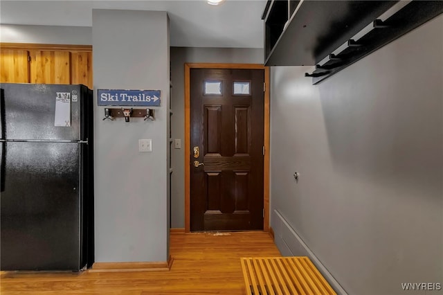 doorway featuring light hardwood / wood-style flooring