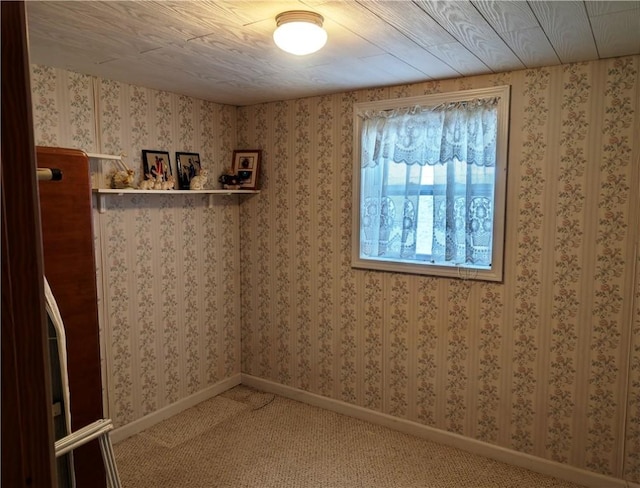 spare room with carpet