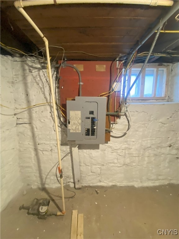 utility room with electric panel