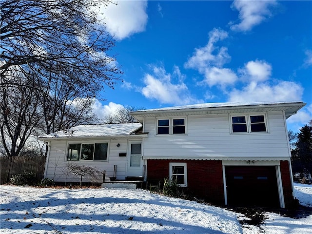 view of front of house featuring a garage