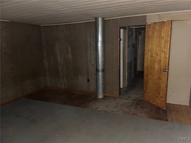 view of basement