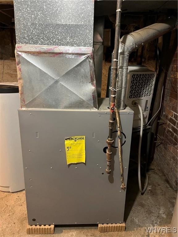 utilities featuring heating unit and water heater