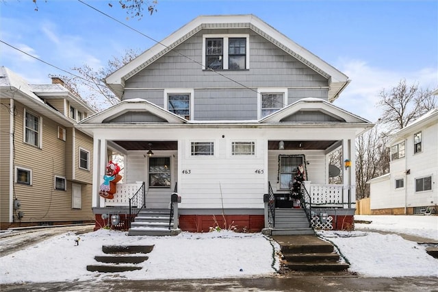 bungalow with covered porch