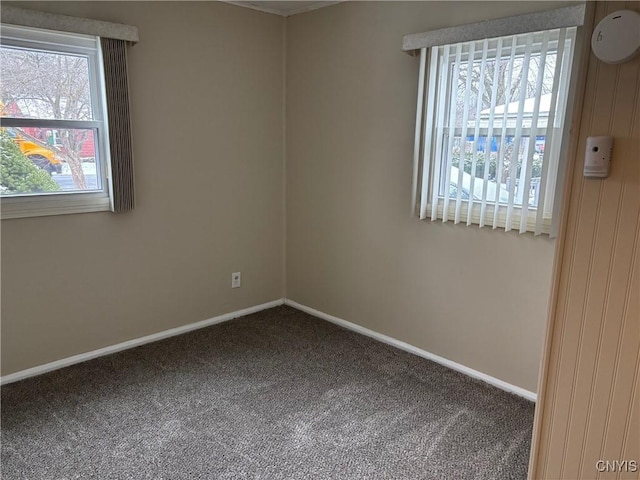 view of carpeted empty room