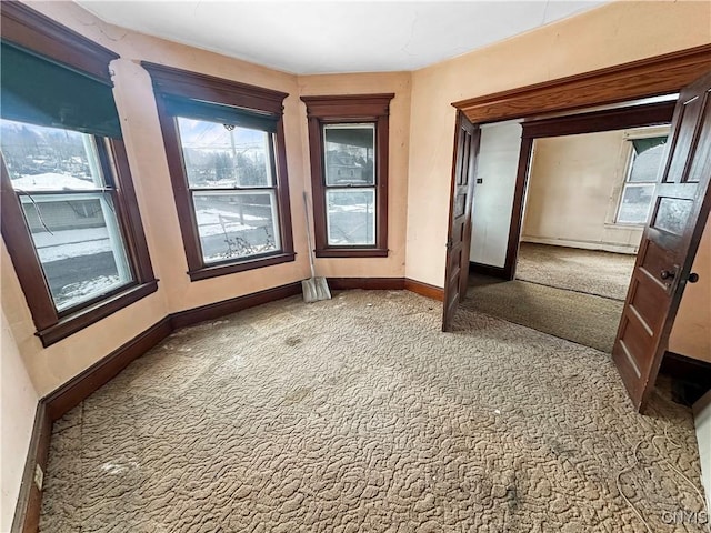 view of carpeted empty room