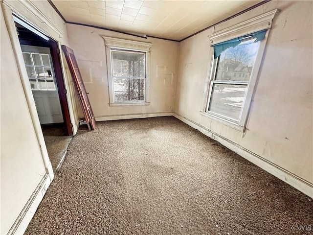 empty room with carpet flooring